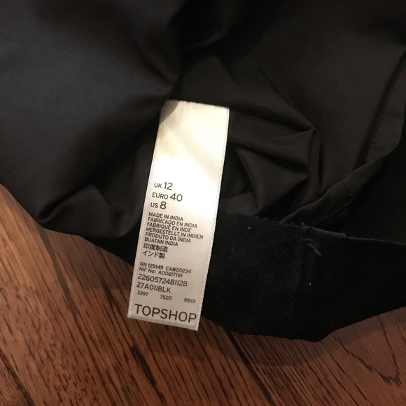 Topshop Suede Mini Skirt - Picture 11 of 12